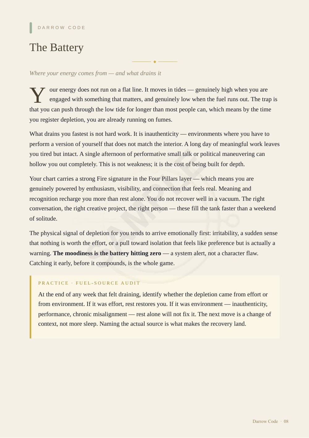 CORE Report sample — page 8 of 24