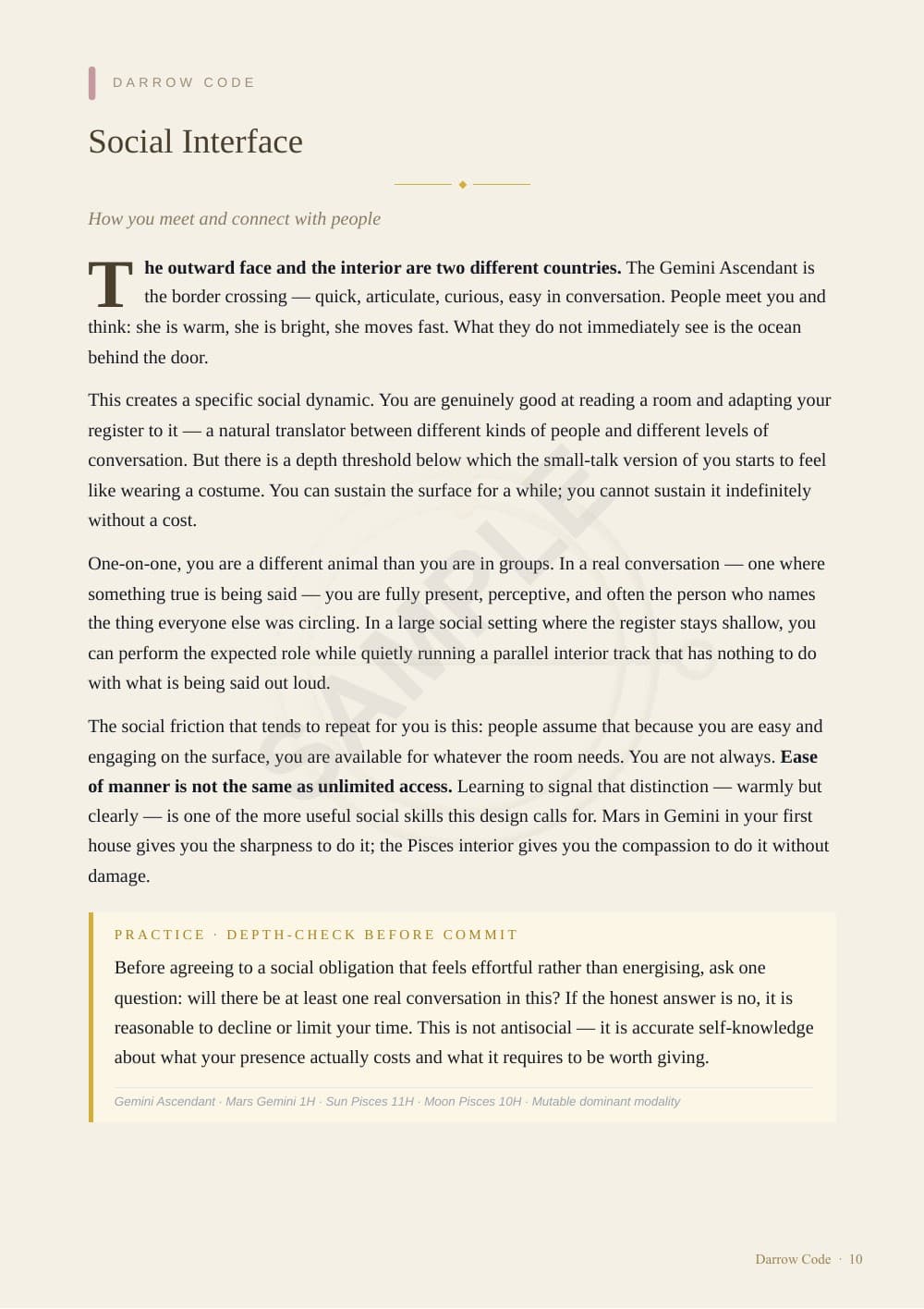 CORE Report sample — page 10 of 24