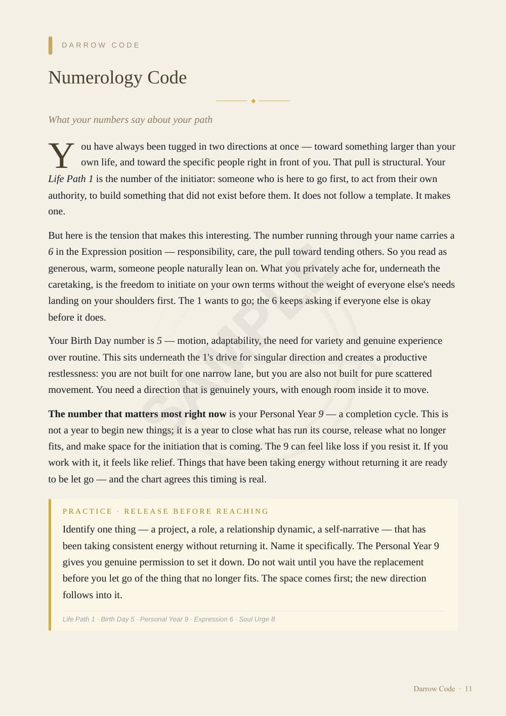 CORE Report sample — page 11 of 24