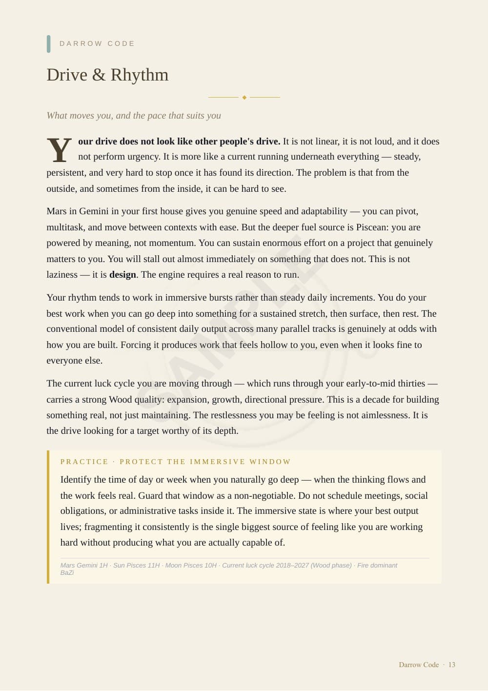 CORE Report sample — page 13 of 24