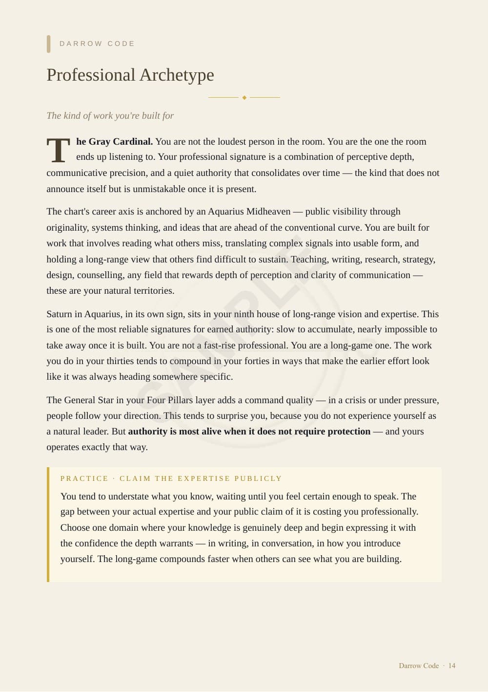 CORE Report sample — page 14 of 24