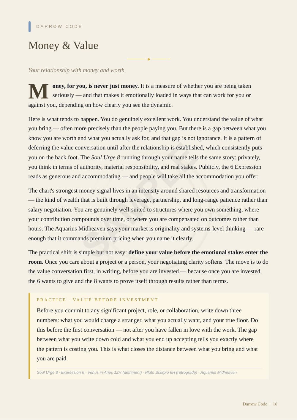 CORE Report sample — page 16 of 24
