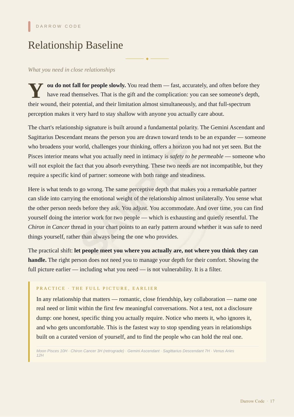 CORE Report sample — page 17 of 24