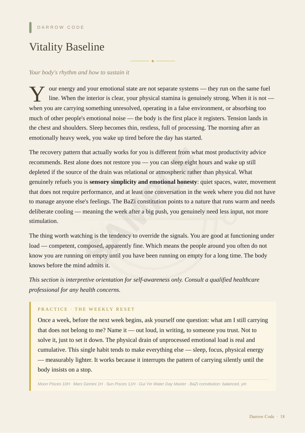 CORE Report sample — page 18 of 24