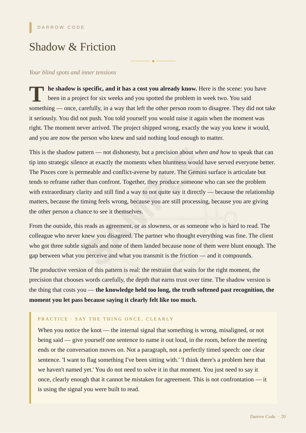 CORE Report sample — page 20 of 24