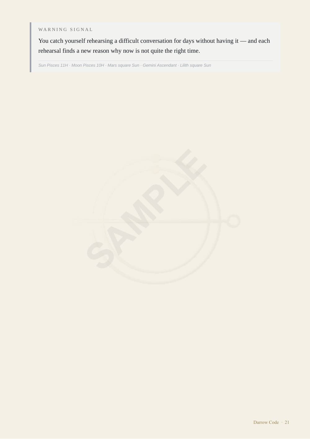 CORE Report sample — page 21 of 24