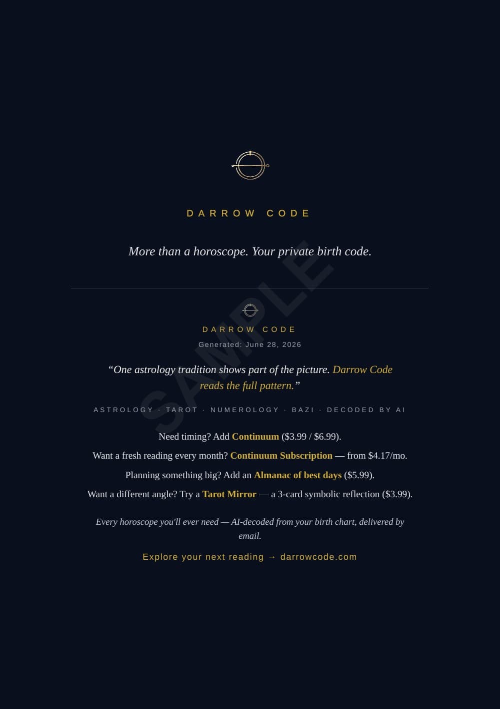 CORE Report sample — page 24 of 24